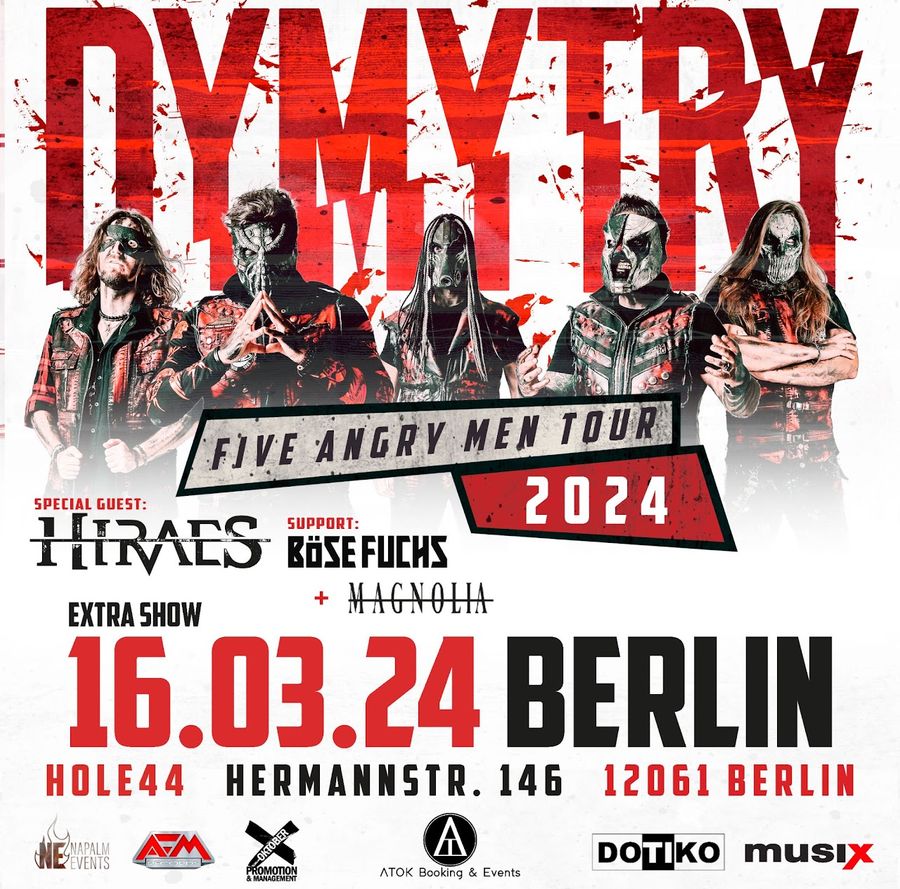 DYMYTRY Five Angry Men Tour 2024